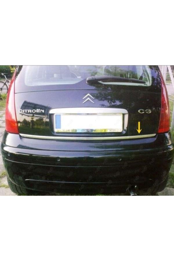 Citroen C3 Krom Bagaj Alt Çıtası 2002-2009 Paslanmaz Çelik Uyumlu - Image 1