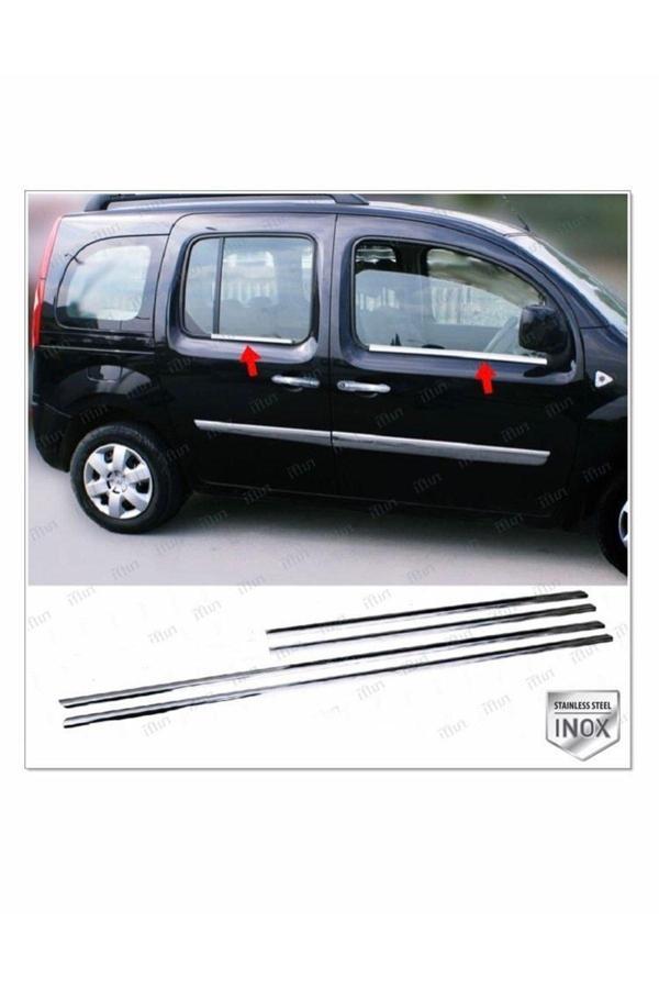 Renault Kangoo Krom Cam Çıtası 4 Prç. 2008 Üzeri P. Çelik - Image 1
