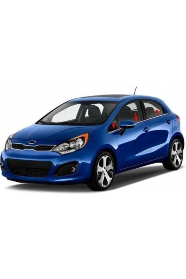 Kia Rio Hb Krom Cam Çıtası 6 Parça 2011-2014 Arası Paslanmaz Çelik - Image 1
