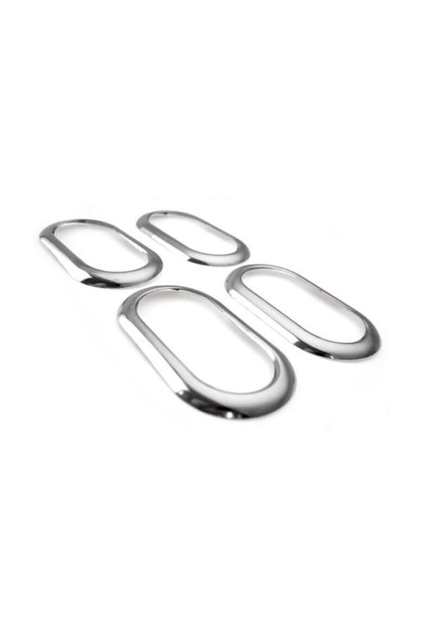 Dacia Dokker Uyumlu Krom Iç Kapı Kolu Çerçeve 4 Parça 2012 Üzeri Paslanmaz Çelik - Image 1