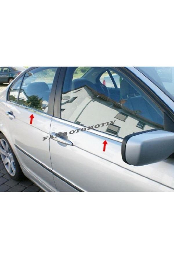 Bmw E-46 Series Krom Cam Çıtası 4 Prç. 1998-2007 P.çelik - Image 1