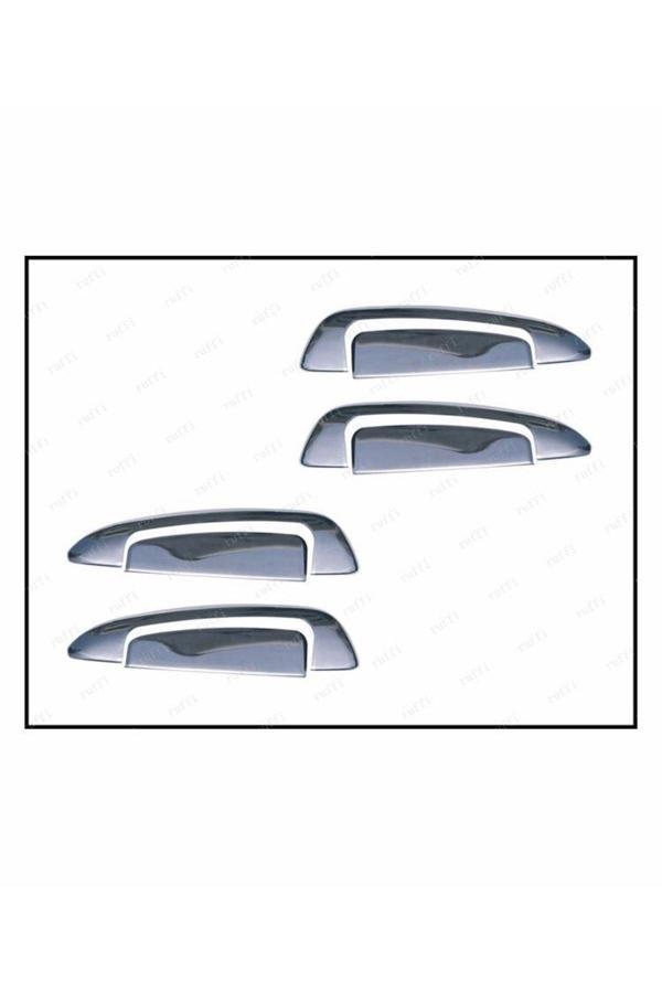 Fiat Grande Punto Krom Kapı Kolu 4 Kapı 8 Parça 2005 Ve Üzeri Paslanmaz Çelik - Image 1