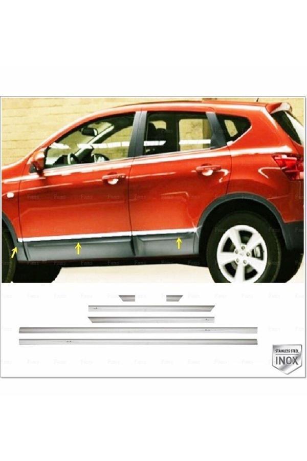 Nissan Qashqai 2 Krom Yan Kapı Çıtası 6 Prç. 2006-2013 P. Çelik - Image 1