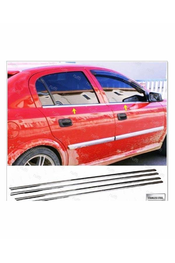 Opel Astra G Krom Cam Çıtası 4 Prç. 1998-2004 Arası P. Çelik - Image 1