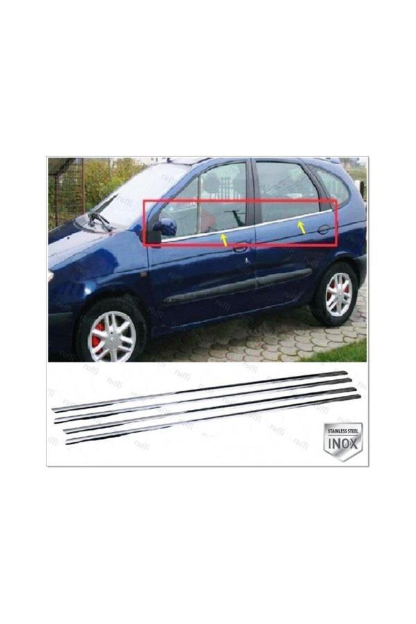 Renault Scenic 1 Krom Cam Çıtası 4 Prç. 1999-2003 Arası Paslanmaz Çelik - Image 1