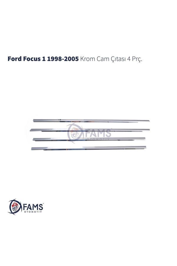 Ford Focus 1 Krom Cam Çıtası 4 Prç. 1998-2005 P.çelik - Image 1