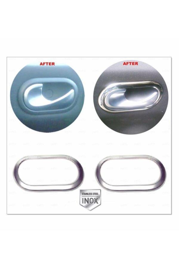 Renault Megane 2 Cc Krom Iç Kapı Kolu Çerçeve 2 Kapı 2002-2009 P.çelik - Image 1