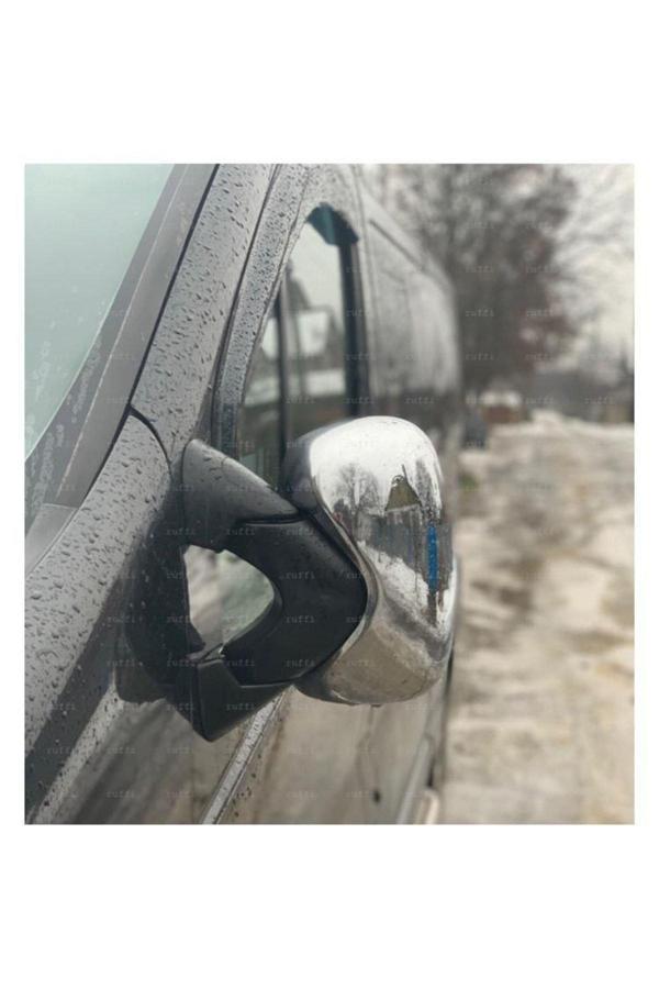 Renault Trafic Krom Ayna Kapağı 2 Parça 2001-2014 Paslanmaz Çelik - Image 1