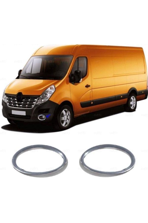 Renault Master 3 Krom Sis Çerçevesi 2 Parça 2010 Üzeri Paslanmaz Çelik - Image 1