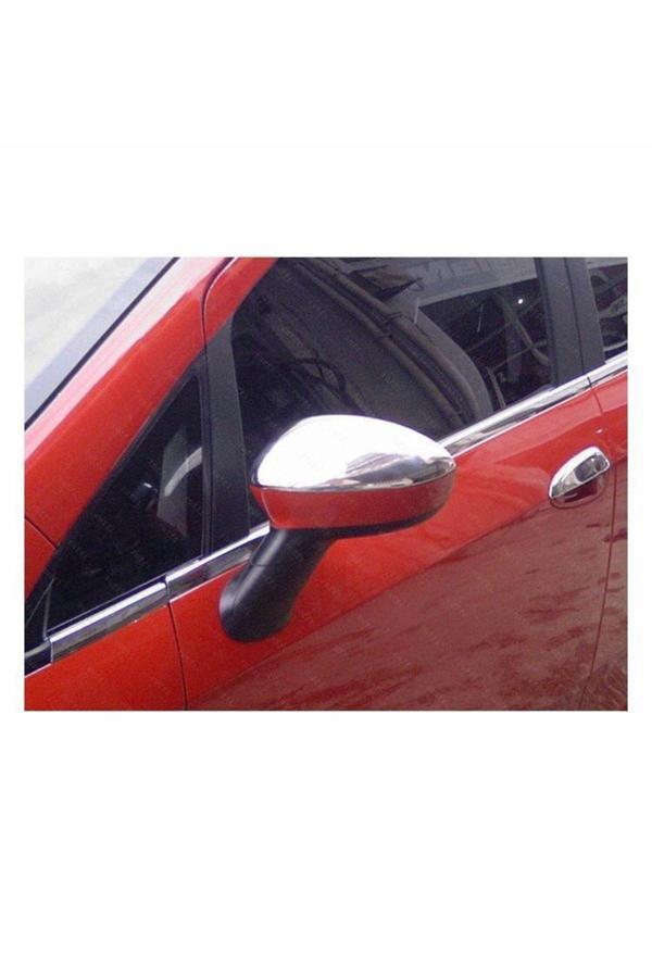 Fiat Grande Punto Krom Ayna Kapağı 2 Prç. 2005 Üzeri P. Çelik - Image 1