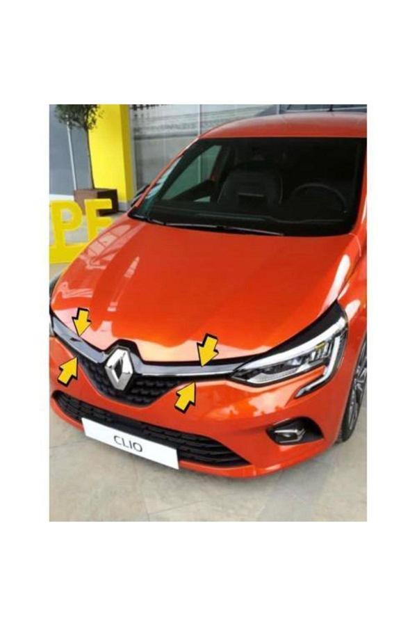 Renault Clio 5 Hb Krom Ön Panjur 2 Prç. 2019 - 2022 P.çelik - Image 1