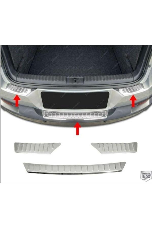Vw Tiguan Uyumlu Krom Arka Tampon Üstü Koruma 3 Parça 2007-2016 Arası Paslanmaz Çelik - Image 1