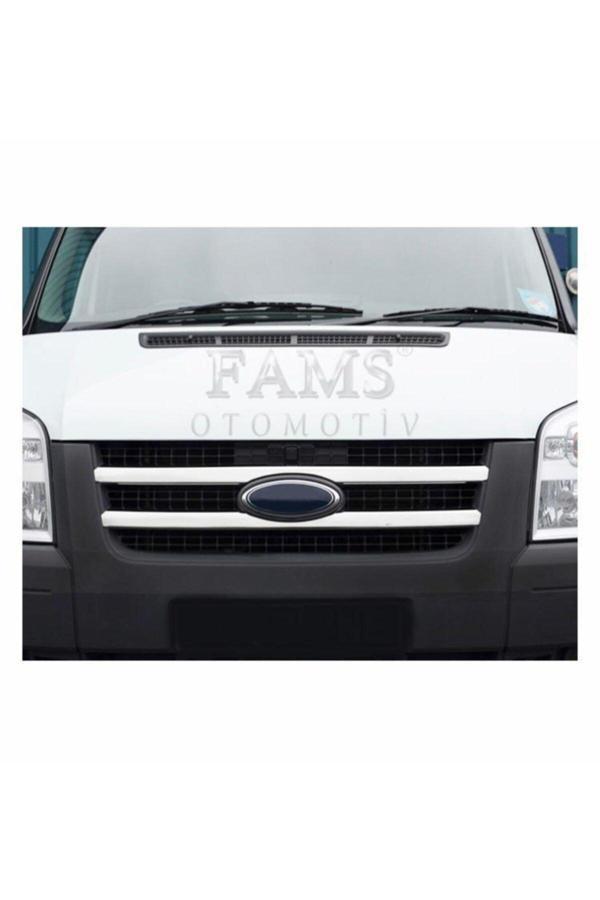 Ford Transit Uyumlu Krom Ön Panjur 2 Parça 2006-2014 Arası Paslanmaz Çelik - Image 1