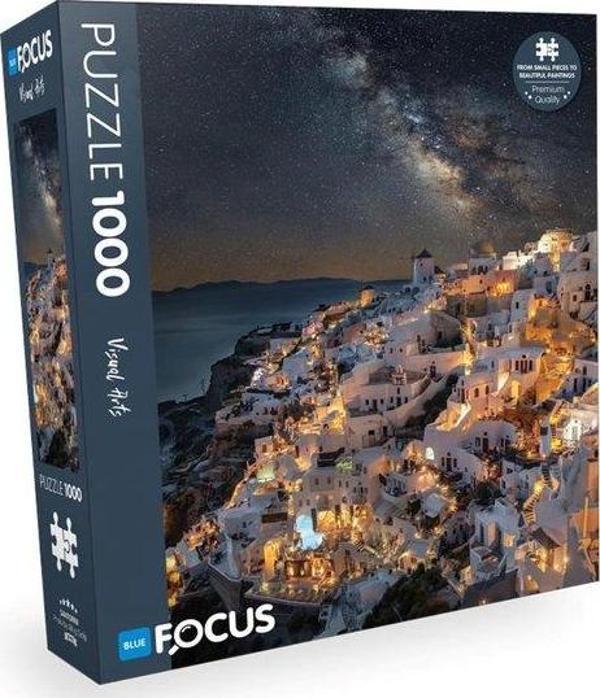 Blue Focus Puzzle 1000 Parça Santorini BF451 - Image 1