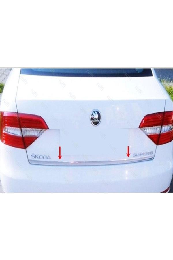 Skoda Superb Krom Bagaj Alt Çıtası 2015 Üzeri Paslanmaz Çelik - Image 1