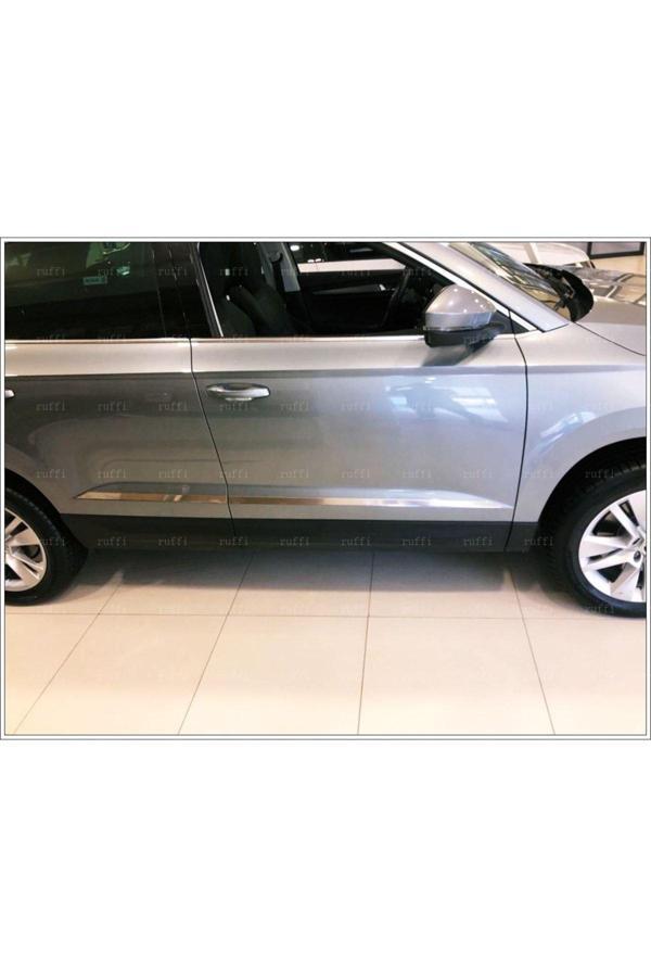 Skoda Kodiaq Krom Yan Kapı Çıtası 4 Kapı 2016 Ve Üzeri Paslanmaz Çelik (GENİŞ) - Image 1