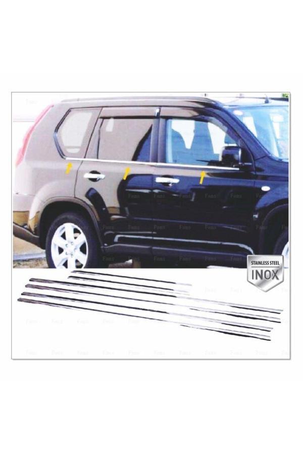 Nissan X-trail Krom Cam Çıtası 6 Prç. 2007-2014 P.çelik - Image 1