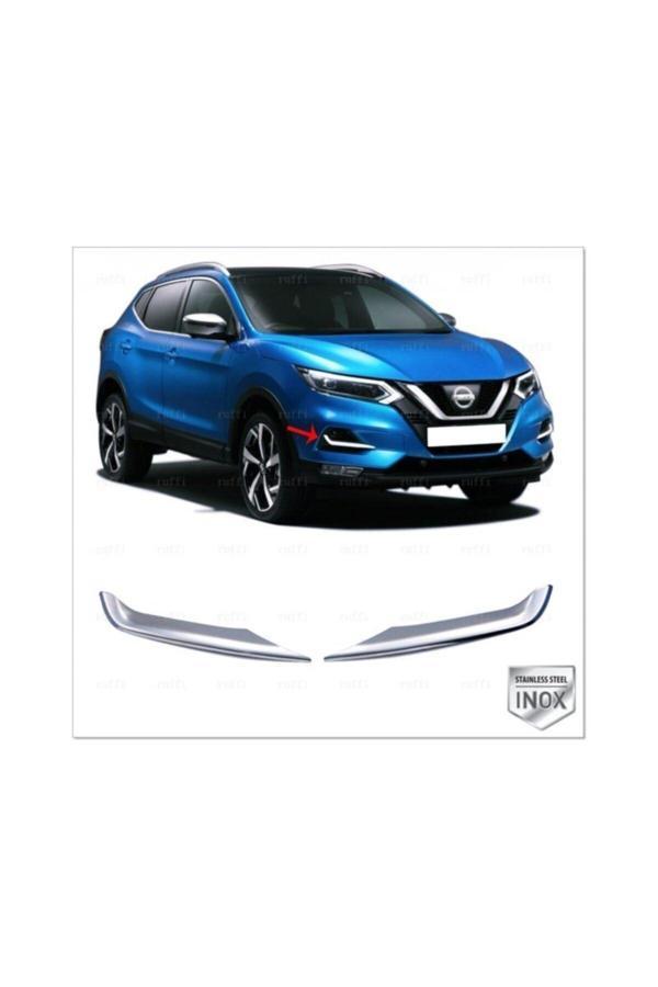 Nissan Qashqai 2017-2020 Sis Far Çıtası 2 Parça Paslanmaz Çelik - Image 1
