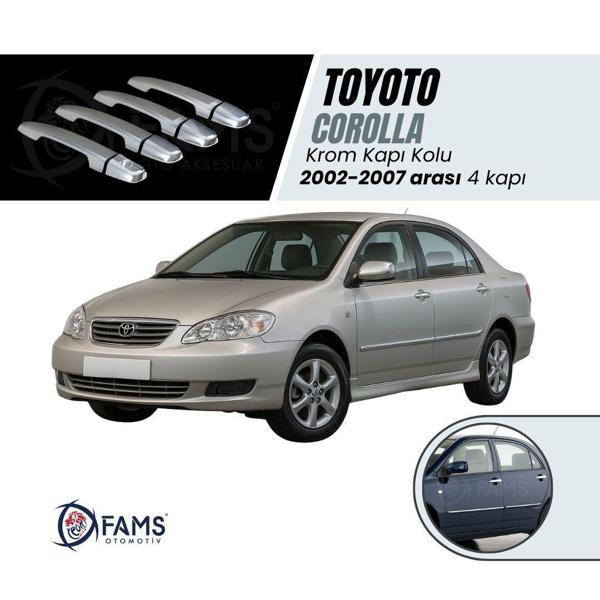 Toyota Corolla Krom Kapı Kolu 4 Kapı 2002-2007 P. Çelik - Image 1