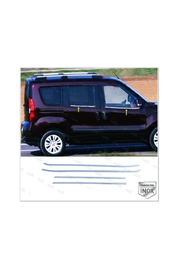 Opel Combo Krom Cam Çıtası 4 Parça 2011-2018 Arası Paslanmaz Çelik - Image 1