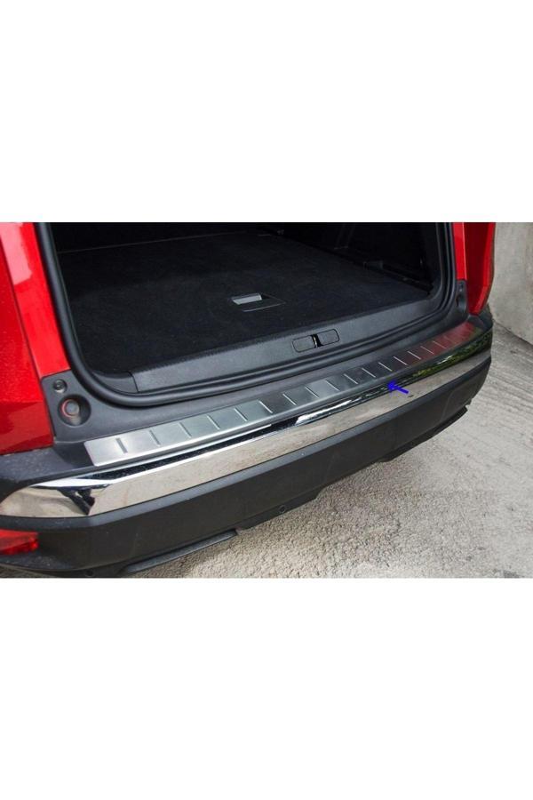Peugeot 3008 Uyumlu Krom Arka Tampon Üstü Koruma 2016 Üzeri Paslanmaz Çelik Taşlı - Image 1