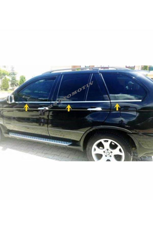 Bmw X5 Krom Cam Çıtası 6 Prç. 2000-2006 P. Çelik - Image 1