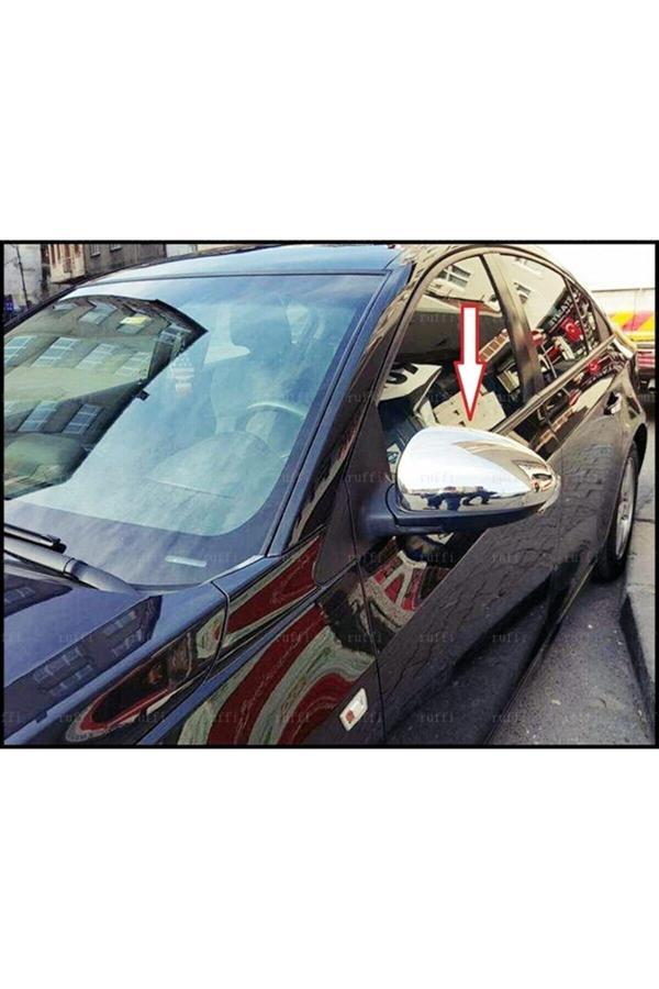 Chevrolet Cruze Krom Ayna Kapağı 2 Parça 2009 Ve Üzeri Paslanmaz Çelik (Hb/Sedan Uyumlu) - Image 1