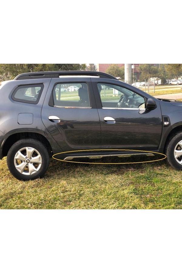 Dacia Duster Krom Yan Etek Marşpiyel Üstü Çıta 6 Parça 2018-2023 Paslanmaz Çelik - Image 1