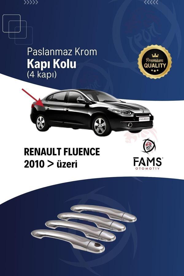 Renault Fluence Krom Kapı Kolu 4 Kapı 2010 Üzeri P. Çelik - Image 1