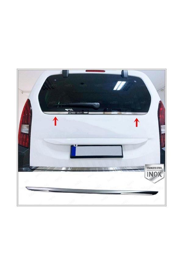 Peugeot Partner Tepee Krom Arka Cam Alt Çıtası 2008-2018 Paslanmaz Çelik - Image 1
