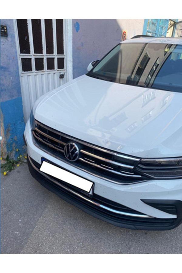 Vw Tiguan Facelift Krom Ön Panjur 4 Prç. 2020 Ve Üzeri Paslanmaz Çelik - Image 1