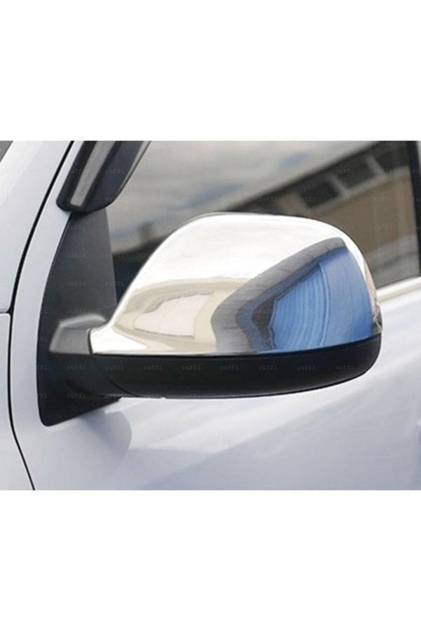 Vw T5 Transporter Krom Ayna Kapağı 2 Prç. 2010-2015 Arası Paslanmaz Çelik - Image 1