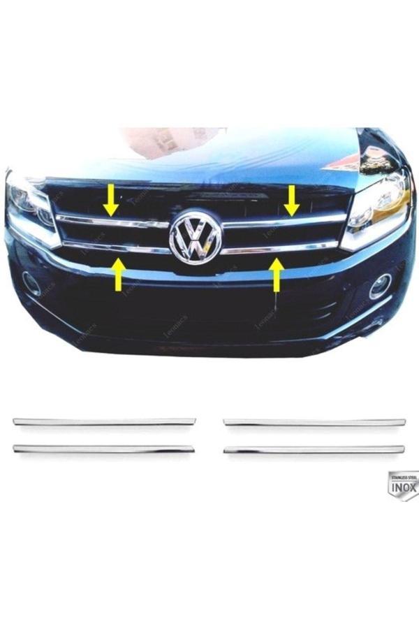Vw Amarok Krom Ön Panjur 4 Parça 2010 Üzeri Paslanmaz Çelik - Image 1