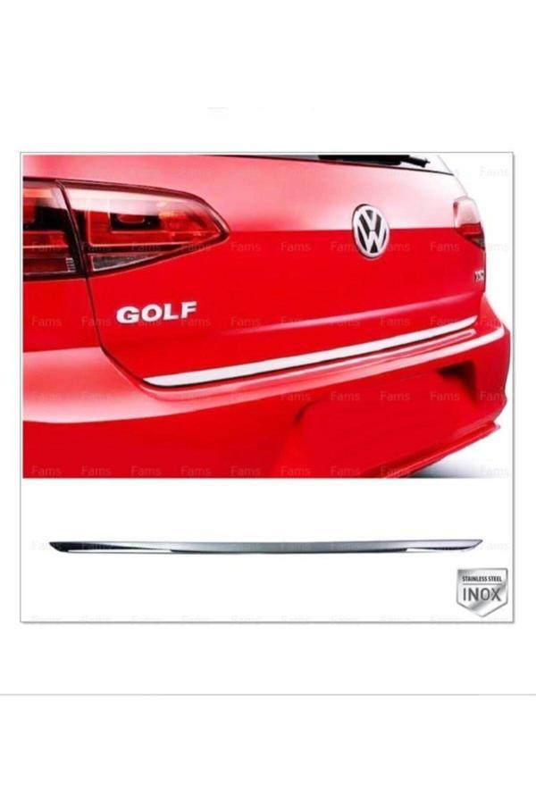 Vw Golf 7 Krom Bagaj Alt Çıtası 2012-2019 Arası Paslanmaz Çelik - Image 1