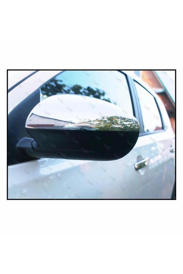 Nissan Qashqai J10 Krom Ayna kapağı 2 Parça 2007-2014 Paslanmaz Çelik - Image 1