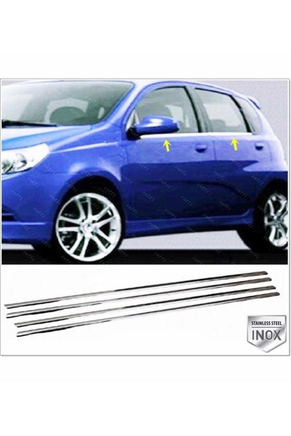 Chevrolet Aveo Hb Krom Cam Çıtası 4 Parça 2005-2011 Arası P.çelik - Image 1