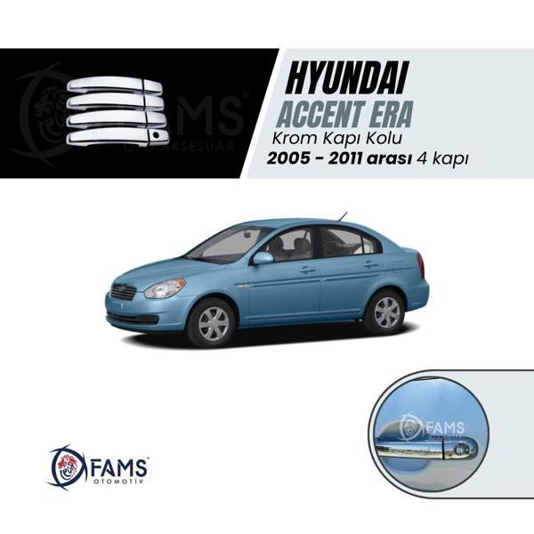Hyundai Accent Era Krom Kapı Kolu 4 Kapı 2005-2011 Arası P. Çelik Uyumlu - Image 1