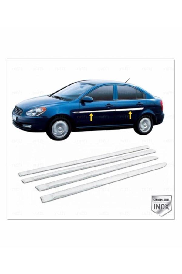 Hyundai Accent Era Krom Yan Kapı Çıtası 4 Kapı 2006 Üzeri P.çelik - Image 1