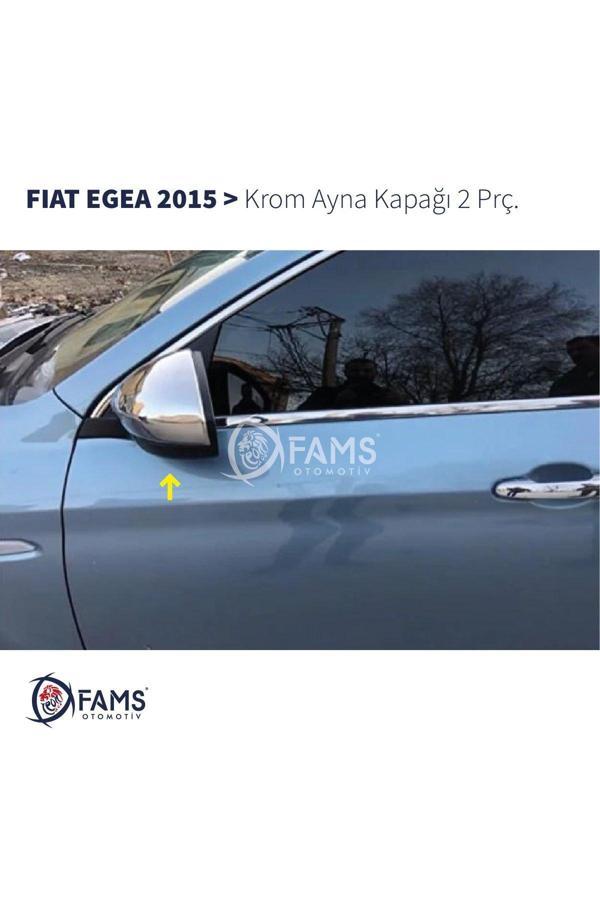 Fiat Egea 2015 üzeri Krom Ayna Kapağı p.çelik (Sedan, SW, HB, CROSS UYUMLU) - Image 1