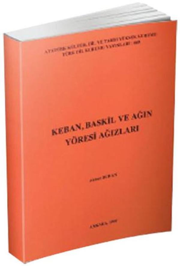 Keban Baskil ve Ağın Yöresi Ağızları - Türk Dil Kurumu Yayınları - Image 1