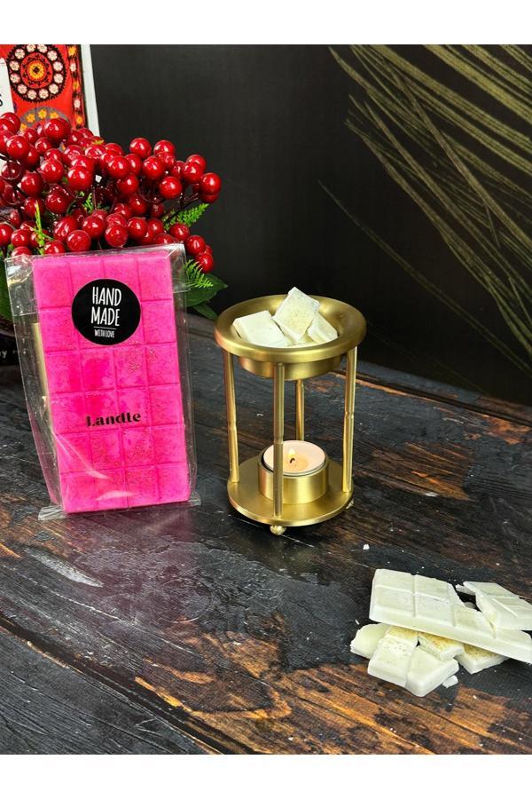 Landle Buhurdanlık Koku Tableti %100 Soya Wax Vegan Wax Melts Buhurdanlık Mumu Pudra Kokulu - Image 1
