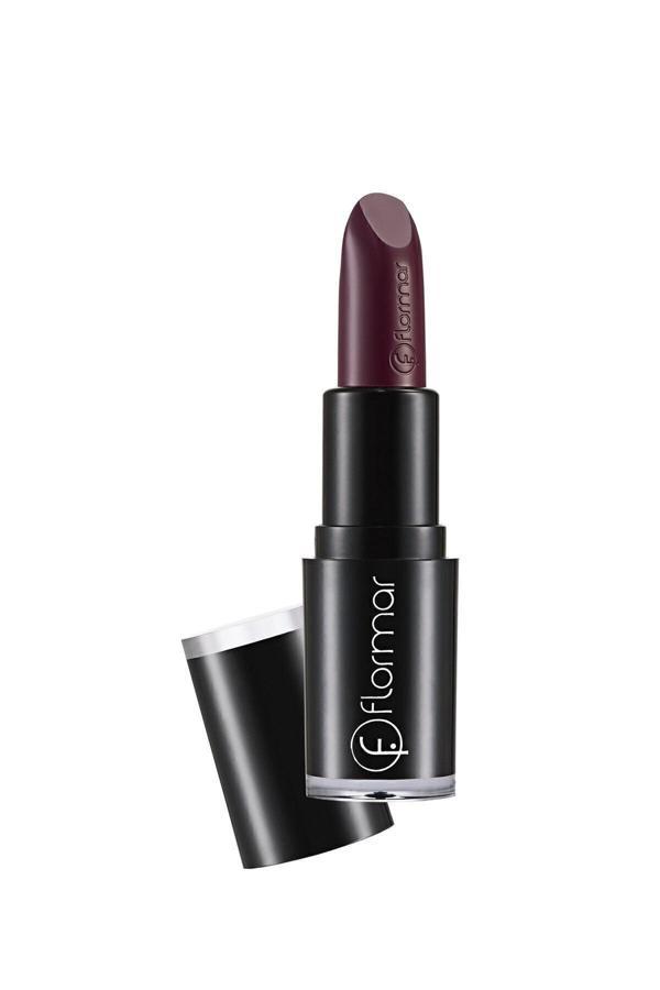 Flormar .Long Wearing Lipstick - L010 Chic Aubergine - Image 1