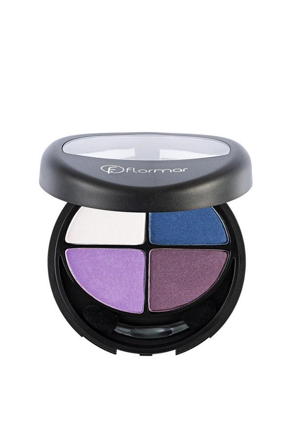 Flormar 4'Lü Göz Farı - Quartet Eyeshadow Purple Look 411 - Image 1