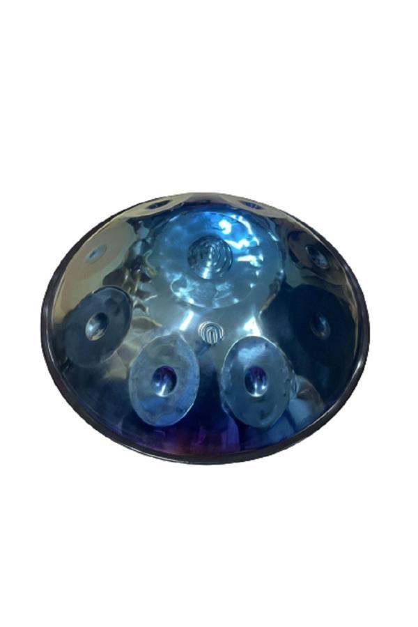 Bade Müzik Hang Drum, Handpan Space Drum Nitrided Parlak Mavi Steel Drum 9 Tonlu 22 Inç - Image 1