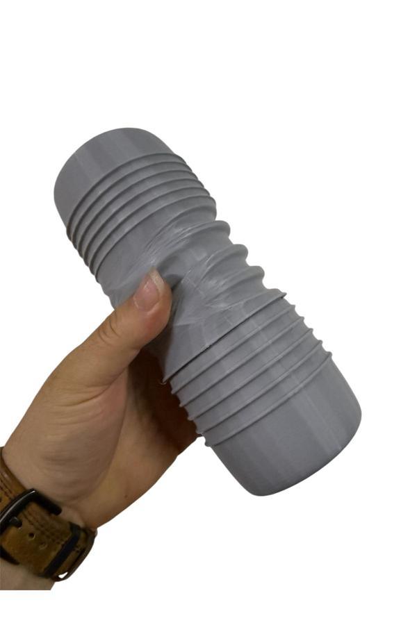 Bade Müzik Shaker Ritim Müzik Aleti Perküsyon Büyük Boy Large Gri - Image 1