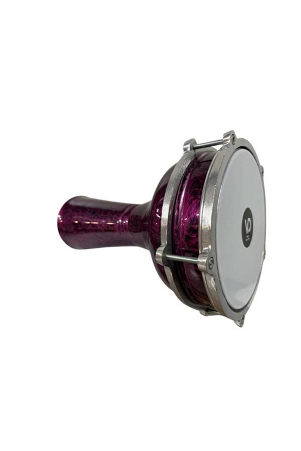 Bade Müzik Vatan Darbuka 5 Numara Kırçıllı Siyah - Lila Boyalı - Image 1