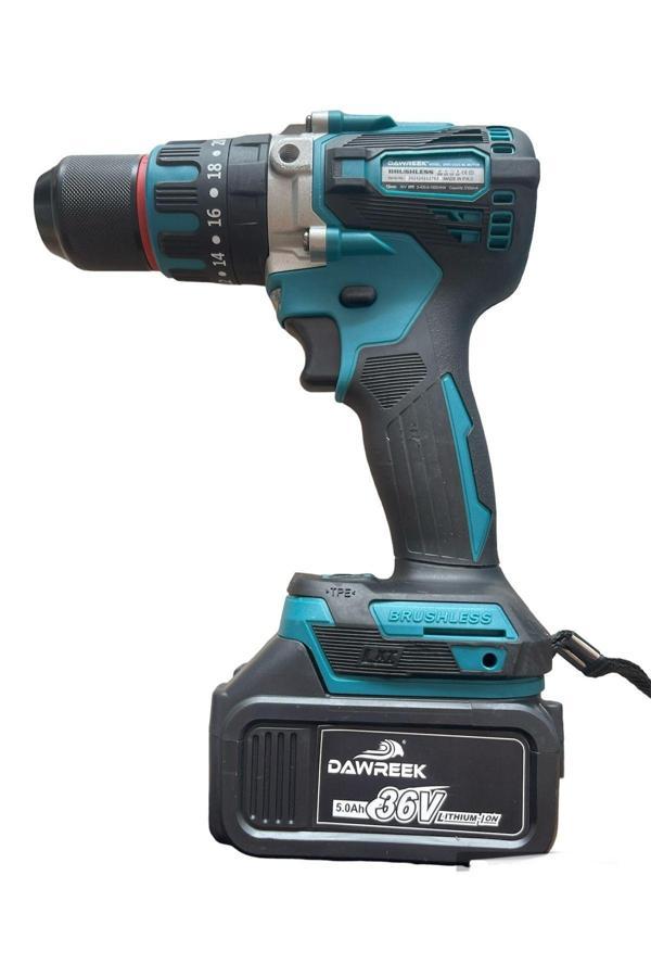 Dawreek Yok Şarjlı Torklu Matkap Akülü 2 Yıl Kablosuz 0 - 2 M Anahtarsız 36 Watt 2 36 Volt - Image 1