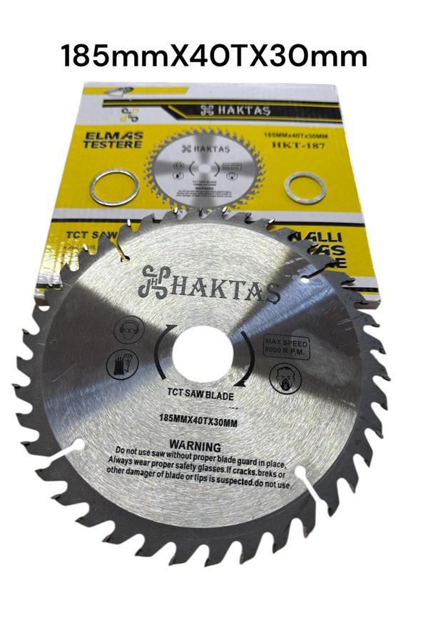 Haktaş Elmas Daire Testere Bıçağı Kanallı 185Mmx40 - Image 1