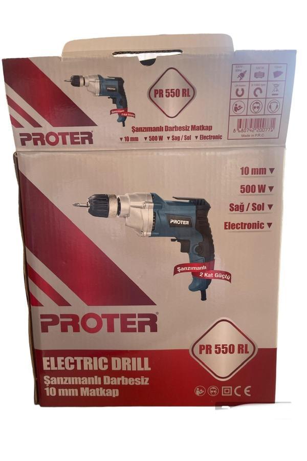 Proter Şanzımanlı Darbesiz Matkap Pr550L - Image 1