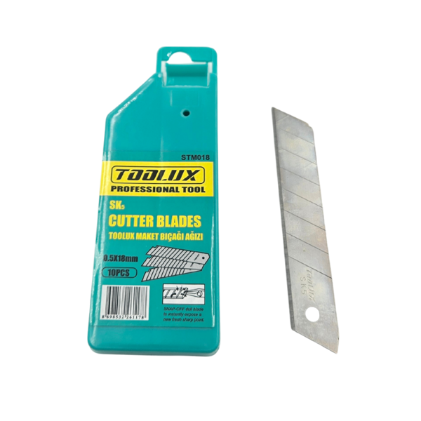 Eltos STM018 18mm Maket Bıçağı Yedeği 10 Adet - Image 1